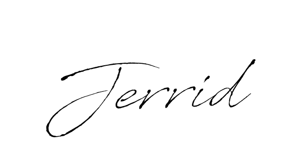 Jerrid stylish signature style. Best Handwritten Sign (Antro_Vectra) for my name. Handwritten Signature Collection Ideas for my name Jerrid. Jerrid signature style 6 images and pictures png