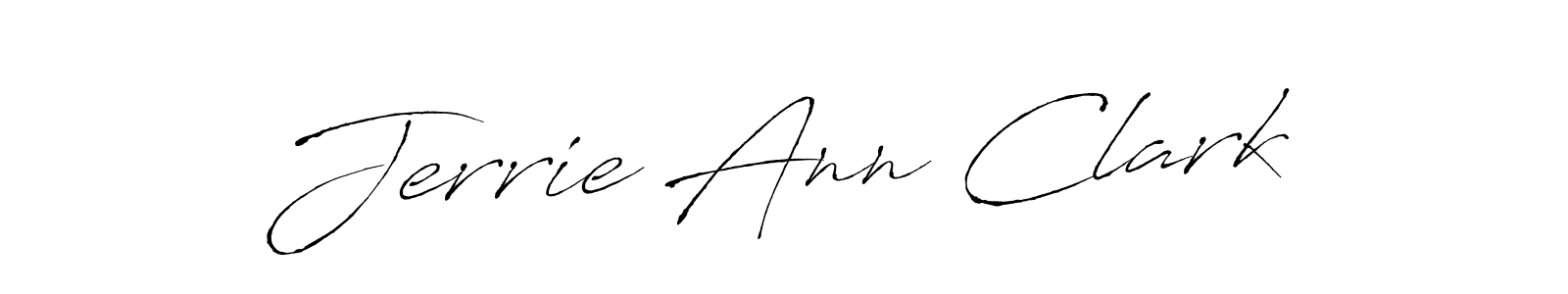 Make a beautiful signature design for name Jerrie Ann Clark. With this signature (Antro_Vectra) style, you can create a handwritten signature for free. Jerrie Ann Clark signature style 6 images and pictures png