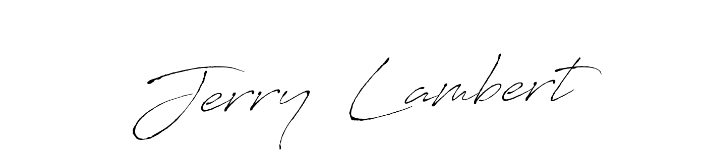 Use a signature maker to create a handwritten signature online. With this signature software, you can design (Antro_Vectra) your own signature for name Jerry  Lambert. Jerry  Lambert signature style 6 images and pictures png