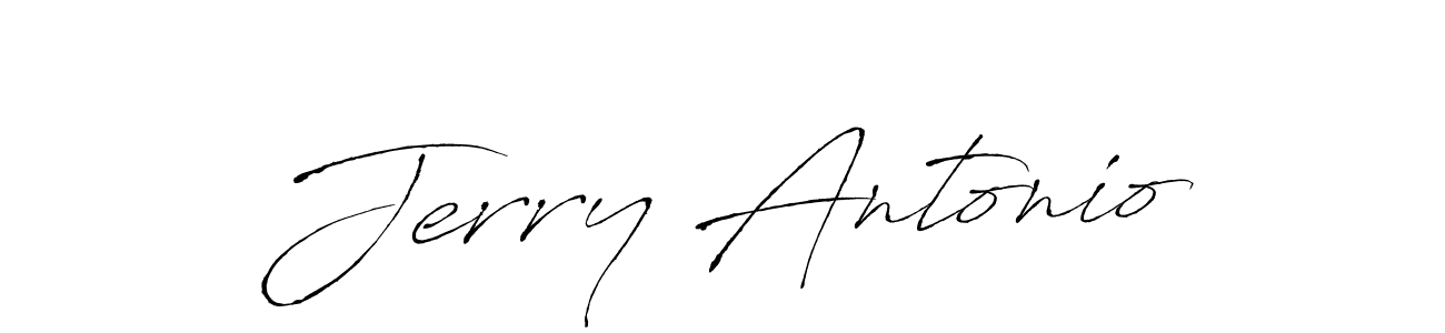 You should practise on your own different ways (Antro_Vectra) to write your name (Jerry Antonio) in signature. don't let someone else do it for you. Jerry Antonio signature style 6 images and pictures png