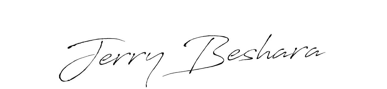 Use a signature maker to create a handwritten signature online. With this signature software, you can design (Antro_Vectra) your own signature for name Jerry Beshara. Jerry Beshara signature style 6 images and pictures png