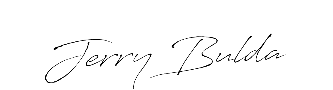 Jerry Bulda stylish signature style. Best Handwritten Sign (Antro_Vectra) for my name. Handwritten Signature Collection Ideas for my name Jerry Bulda. Jerry Bulda signature style 6 images and pictures png