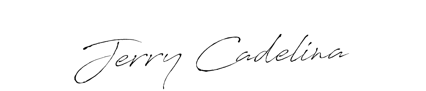 Use a signature maker to create a handwritten signature online. With this signature software, you can design (Antro_Vectra) your own signature for name Jerry Cadelina. Jerry Cadelina signature style 6 images and pictures png
