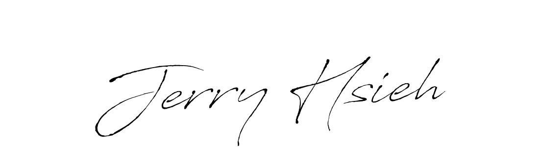 Design your own signature with our free online signature maker. With this signature software, you can create a handwritten (Antro_Vectra) signature for name Jerry Hsieh. Jerry Hsieh signature style 6 images and pictures png