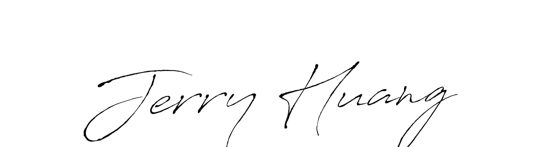 You should practise on your own different ways (Antro_Vectra) to write your name (Jerry Huang) in signature. don't let someone else do it for you. Jerry Huang signature style 6 images and pictures png