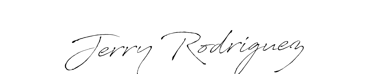 Jerry Rodriguez stylish signature style. Best Handwritten Sign (Antro_Vectra) for my name. Handwritten Signature Collection Ideas for my name Jerry Rodriguez. Jerry Rodriguez signature style 6 images and pictures png