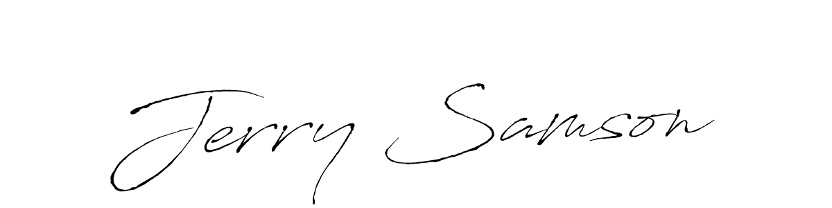 You should practise on your own different ways (Antro_Vectra) to write your name (Jerry Samson) in signature. don't let someone else do it for you. Jerry Samson signature style 6 images and pictures png