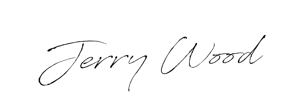 Jerry Wood stylish signature style. Best Handwritten Sign (Antro_Vectra) for my name. Handwritten Signature Collection Ideas for my name Jerry Wood. Jerry Wood signature style 6 images and pictures png