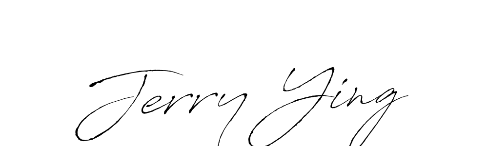 How to make Jerry Ying name signature. Use Antro_Vectra style for creating short signs online. This is the latest handwritten sign. Jerry Ying signature style 6 images and pictures png
