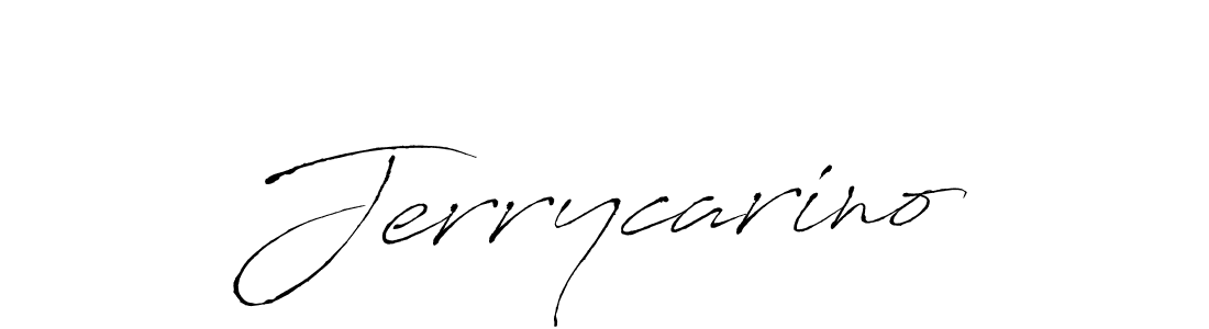 Jerrycarino stylish signature style. Best Handwritten Sign (Antro_Vectra) for my name. Handwritten Signature Collection Ideas for my name Jerrycarino. Jerrycarino signature style 6 images and pictures png