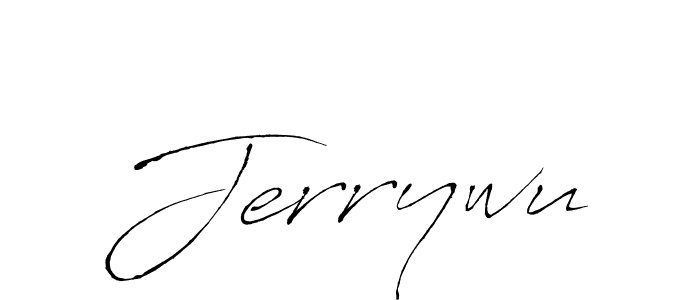 Jerrywu stylish signature style. Best Handwritten Sign (Antro_Vectra) for my name. Handwritten Signature Collection Ideas for my name Jerrywu. Jerrywu signature style 6 images and pictures png