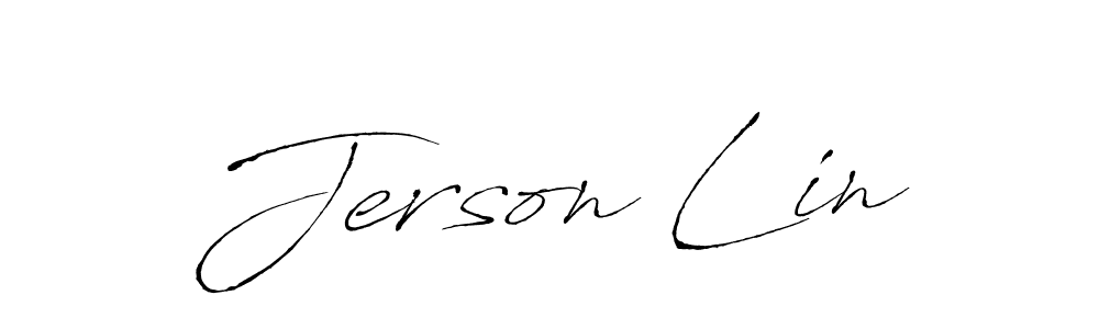 Once you've used our free online signature maker to create your best signature Antro_Vectra style, it's time to enjoy all of the benefits that Jerson Lin name signing documents. Jerson Lin signature style 6 images and pictures png