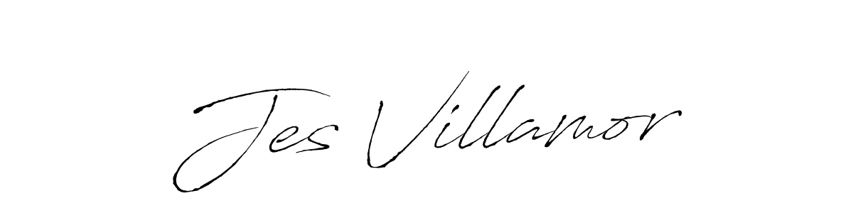 Design your own signature with our free online signature maker. With this signature software, you can create a handwritten (Antro_Vectra) signature for name Jes Villamor. Jes Villamor signature style 6 images and pictures png