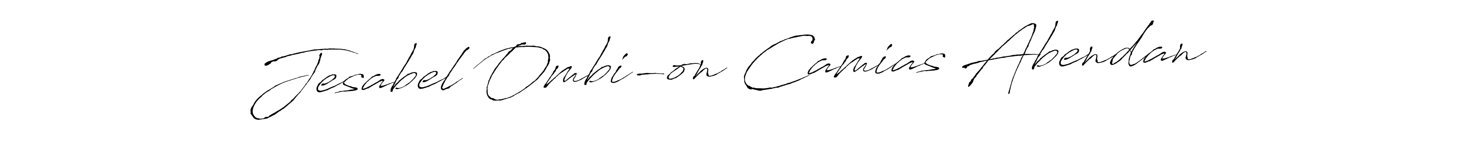 You should practise on your own different ways (Antro_Vectra) to write your name (Jesabel Ombi-on Camias Abendan) in signature. don't let someone else do it for you. Jesabel Ombi-on Camias Abendan signature style 6 images and pictures png