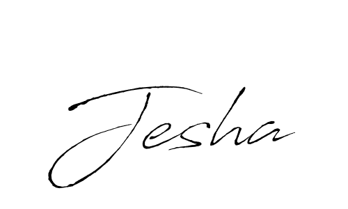 Jesha stylish signature style. Best Handwritten Sign (Antro_Vectra) for my name. Handwritten Signature Collection Ideas for my name Jesha. Jesha signature style 6 images and pictures png