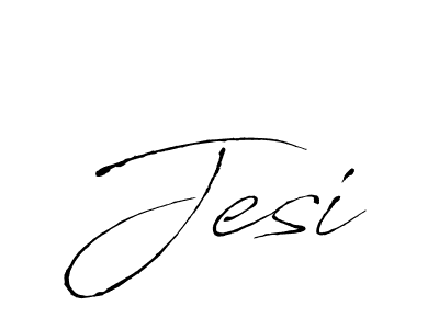 Design your own signature with our free online signature maker. With this signature software, you can create a handwritten (Antro_Vectra) signature for name Jesi. Jesi signature style 6 images and pictures png