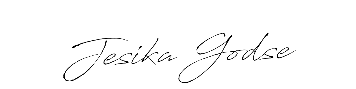 Design your own signature with our free online signature maker. With this signature software, you can create a handwritten (Antro_Vectra) signature for name Jesika Godse. Jesika Godse signature style 6 images and pictures png