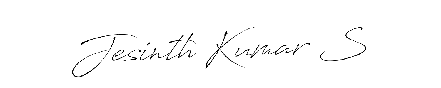 This is the best signature style for the Jesinth Kumar S name. Also you like these signature font (Antro_Vectra). Mix name signature. Jesinth Kumar S signature style 6 images and pictures png