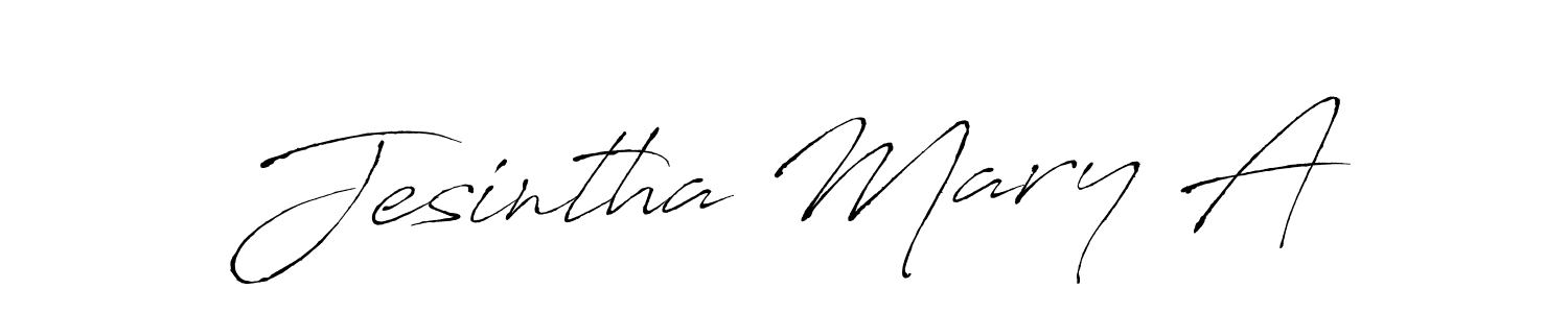 Antro_Vectra is a professional signature style that is perfect for those who want to add a touch of class to their signature. It is also a great choice for those who want to make their signature more unique. Get Jesintha Mary A name to fancy signature for free. Jesintha Mary A signature style 6 images and pictures png