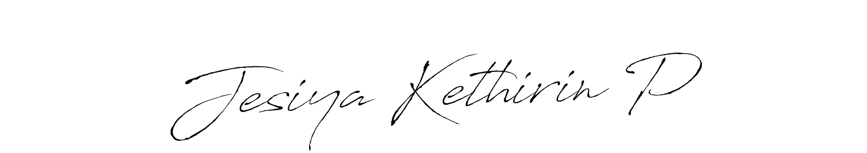 Also we have Jesiya Kethirin P name is the best signature style. Create professional handwritten signature collection using Antro_Vectra autograph style. Jesiya Kethirin P signature style 6 images and pictures png