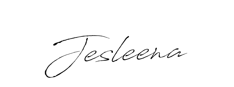 How to make Jesleena signature? Antro_Vectra is a professional autograph style. Create handwritten signature for Jesleena name. Jesleena signature style 6 images and pictures png