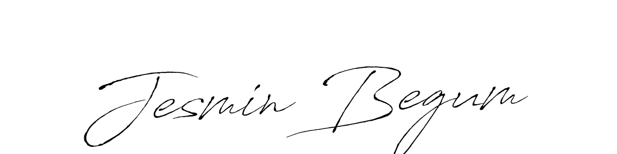 Design your own signature with our free online signature maker. With this signature software, you can create a handwritten (Antro_Vectra) signature for name Jesmin Begum. Jesmin Begum signature style 6 images and pictures png