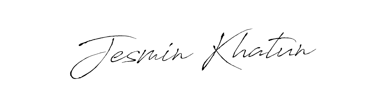 This is the best signature style for the Jesmin Khatun name. Also you like these signature font (Antro_Vectra). Mix name signature. Jesmin Khatun signature style 6 images and pictures png