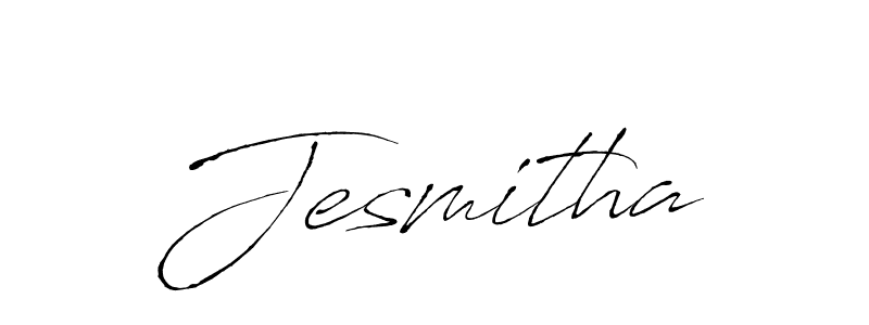 Make a beautiful signature design for name Jesmitha. With this signature (Antro_Vectra) style, you can create a handwritten signature for free. Jesmitha signature style 6 images and pictures png