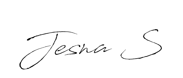 Antro_Vectra is a professional signature style that is perfect for those who want to add a touch of class to their signature. It is also a great choice for those who want to make their signature more unique. Get Jesna S name to fancy signature for free. Jesna S signature style 6 images and pictures png