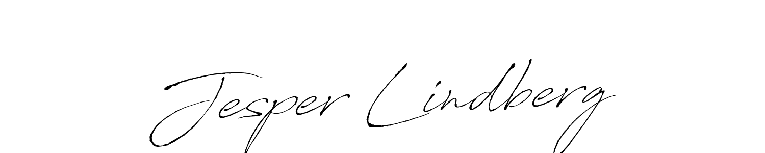 Jesper Lindberg stylish signature style. Best Handwritten Sign (Antro_Vectra) for my name. Handwritten Signature Collection Ideas for my name Jesper Lindberg. Jesper Lindberg signature style 6 images and pictures png