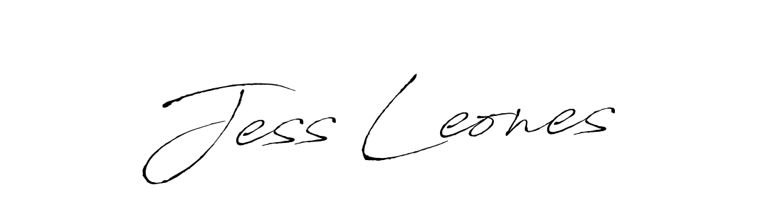 Make a beautiful signature design for name Jess Leones. With this signature (Antro_Vectra) style, you can create a handwritten signature for free. Jess Leones signature style 6 images and pictures png