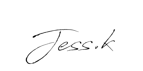 The best way (Antro_Vectra) to make a short signature is to pick only two or three words in your name. The name Jess.k include a total of six letters. For converting this name. Jess.k signature style 6 images and pictures png