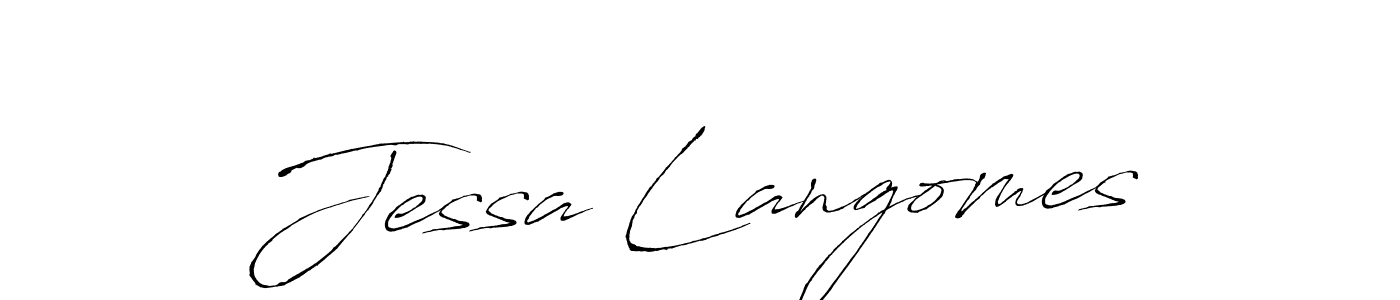 Make a beautiful signature design for name Jessa Langomes. With this signature (Antro_Vectra) style, you can create a handwritten signature for free. Jessa Langomes signature style 6 images and pictures png