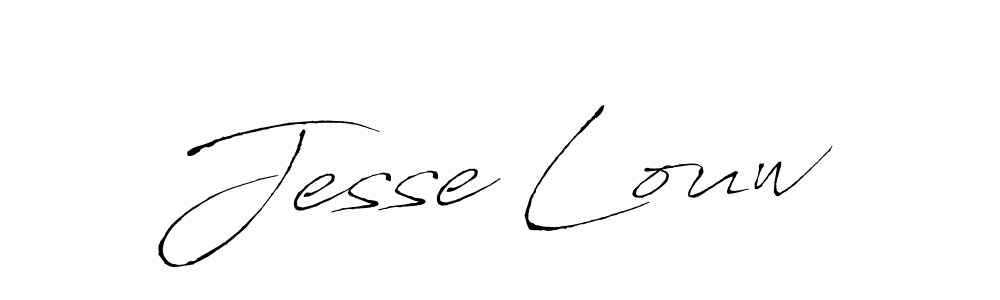 Design your own signature with our free online signature maker. With this signature software, you can create a handwritten (Antro_Vectra) signature for name Jesse Louw. Jesse Louw signature style 6 images and pictures png