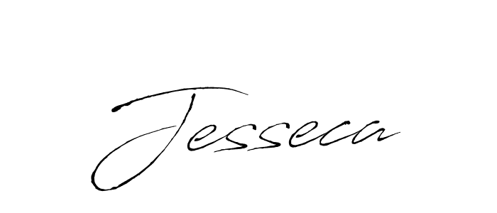 Jesseca stylish signature style. Best Handwritten Sign (Antro_Vectra) for my name. Handwritten Signature Collection Ideas for my name Jesseca. Jesseca signature style 6 images and pictures png