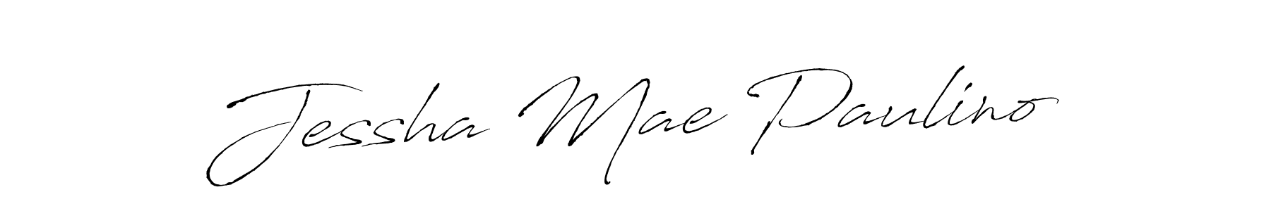 Make a beautiful signature design for name Jessha Mae Paulino. With this signature (Antro_Vectra) style, you can create a handwritten signature for free. Jessha Mae Paulino signature style 6 images and pictures png