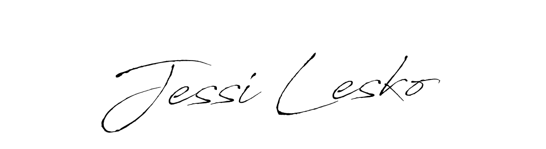 Make a beautiful signature design for name Jessi Lesko. With this signature (Antro_Vectra) style, you can create a handwritten signature for free. Jessi Lesko signature style 6 images and pictures png