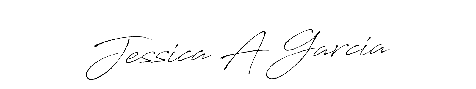 Design your own signature with our free online signature maker. With this signature software, you can create a handwritten (Antro_Vectra) signature for name Jessica A Garcia. Jessica A Garcia signature style 6 images and pictures png