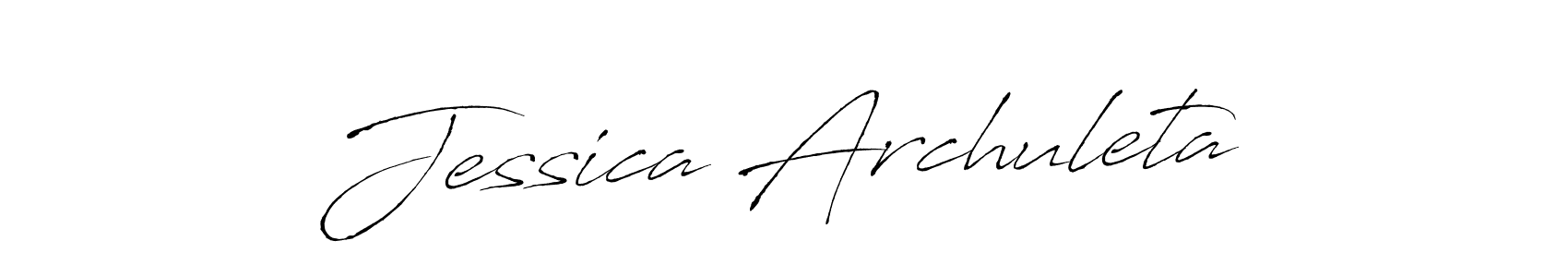 Create a beautiful signature design for name Jessica Archuleta. With this signature (Antro_Vectra) fonts, you can make a handwritten signature for free. Jessica Archuleta signature style 6 images and pictures png