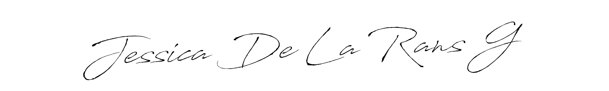 How to make Jessica De La Rans G signature? Antro_Vectra is a professional autograph style. Create handwritten signature for Jessica De La Rans G name. Jessica De La Rans G signature style 6 images and pictures png