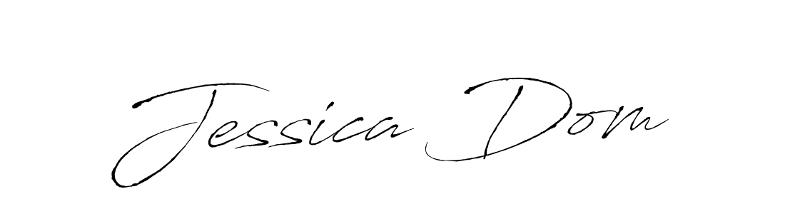 Jessica Dom stylish signature style. Best Handwritten Sign (Antro_Vectra) for my name. Handwritten Signature Collection Ideas for my name Jessica Dom. Jessica Dom signature style 6 images and pictures png