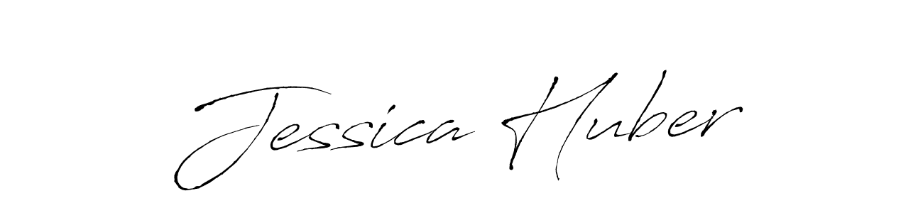 Jessica Huber stylish signature style. Best Handwritten Sign (Antro_Vectra) for my name. Handwritten Signature Collection Ideas for my name Jessica Huber. Jessica Huber signature style 6 images and pictures png