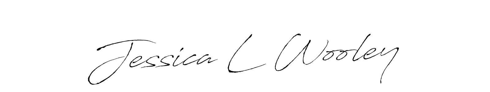 Create a beautiful signature design for name Jessica L Wooley. With this signature (Antro_Vectra) fonts, you can make a handwritten signature for free. Jessica L Wooley signature style 6 images and pictures png