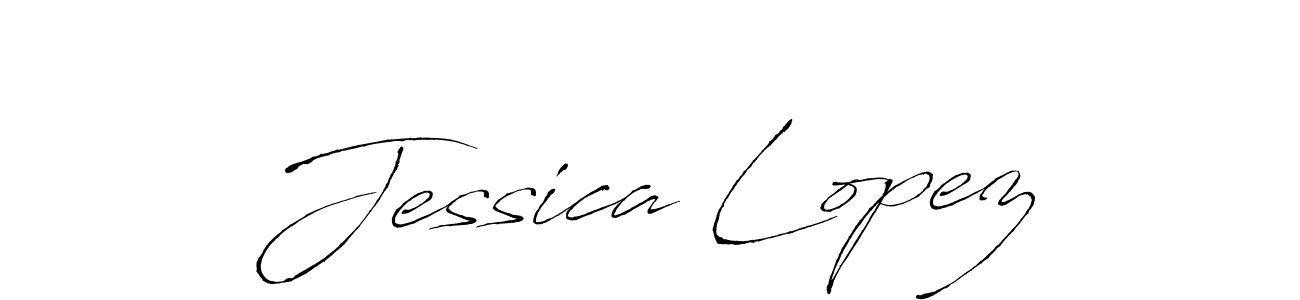 Design your own signature with our free online signature maker. With this signature software, you can create a handwritten (Antro_Vectra) signature for name Jessica Lopez. Jessica Lopez signature style 6 images and pictures png