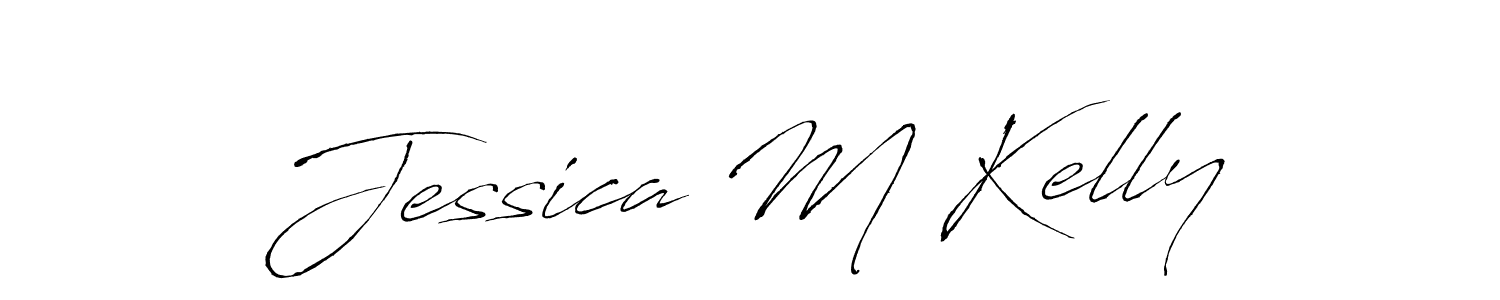 Create a beautiful signature design for name Jessica M Kelly. With this signature (Antro_Vectra) fonts, you can make a handwritten signature for free. Jessica M Kelly signature style 6 images and pictures png