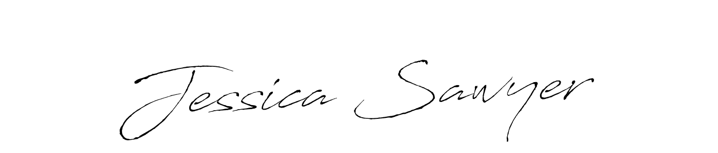 Jessica Sawyer stylish signature style. Best Handwritten Sign (Antro_Vectra) for my name. Handwritten Signature Collection Ideas for my name Jessica Sawyer. Jessica Sawyer signature style 6 images and pictures png