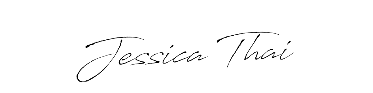 Jessica Thai stylish signature style. Best Handwritten Sign (Antro_Vectra) for my name. Handwritten Signature Collection Ideas for my name Jessica Thai. Jessica Thai signature style 6 images and pictures png