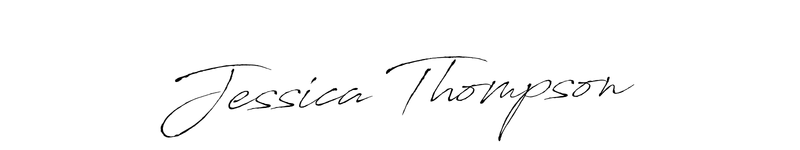 How to make Jessica Thompson name signature. Use Antro_Vectra style for creating short signs online. This is the latest handwritten sign. Jessica Thompson signature style 6 images and pictures png