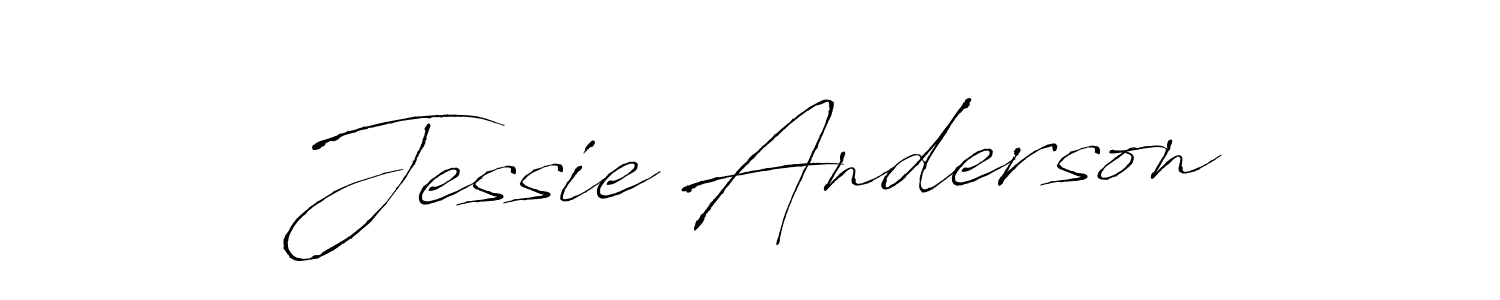 How to make Jessie Anderson name signature. Use Antro_Vectra style for creating short signs online. This is the latest handwritten sign. Jessie Anderson signature style 6 images and pictures png