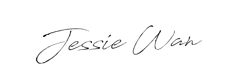 How to make Jessie Wan name signature. Use Antro_Vectra style for creating short signs online. This is the latest handwritten sign. Jessie Wan signature style 6 images and pictures png